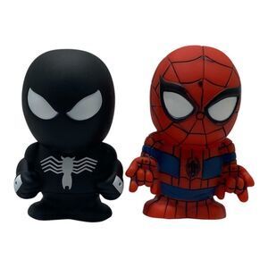 Marvel Spider Man Bathtub Squirter Toy Set Venom Figure 3.5” Kids Bath Play